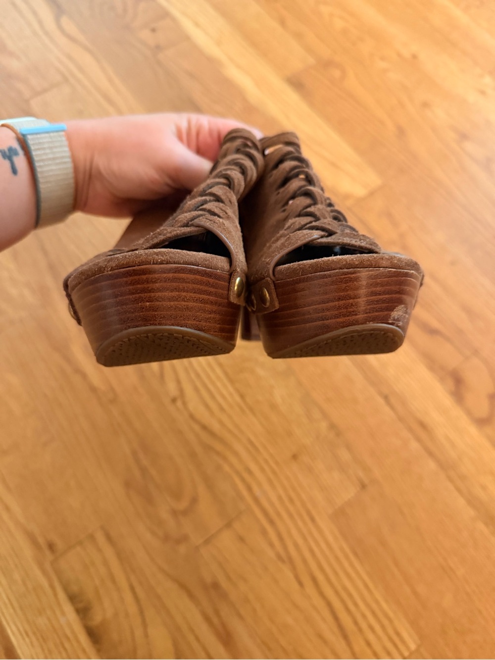 NWOT Michael Kors Westly Suede Mules Heels - Picture 4 of 8